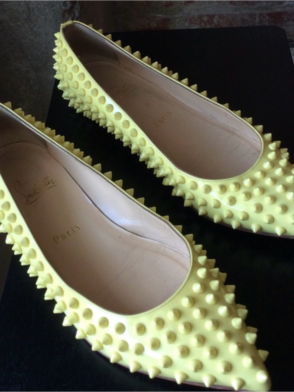 Christian Louboutin Spiked Pigalle Ballet Flats